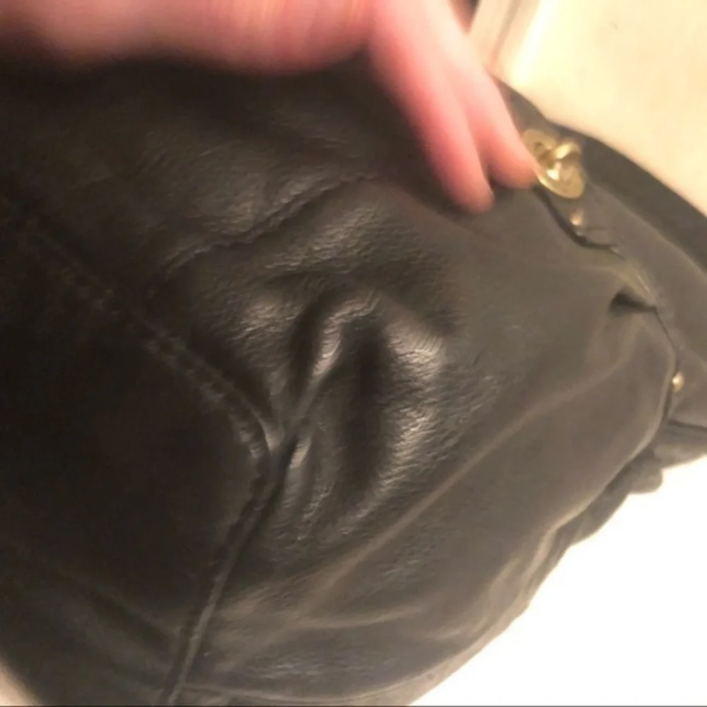 Marc by Marc Jacobs black leather hobo bag